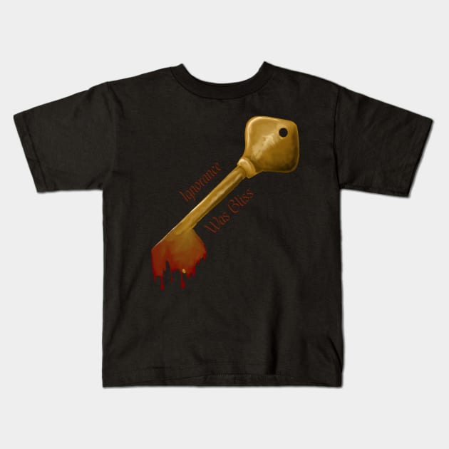 Who Gets a Key? Kids T-Shirt by Ignorance Was Bliss